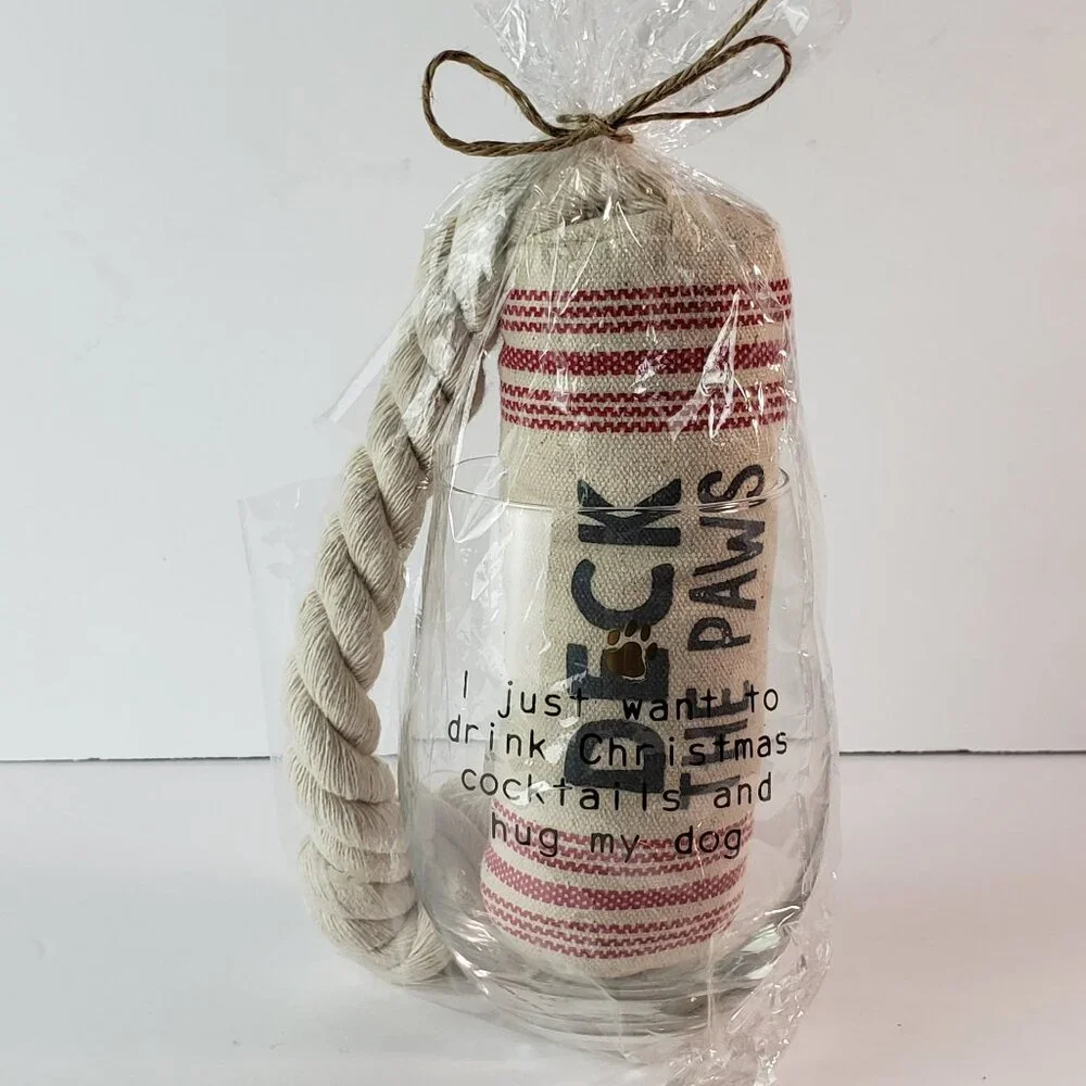 🍷🐾 Wine Glass & Dog Toy Sets - Perfect for Pet Lovers and Wine Enthusiasts! 🐶